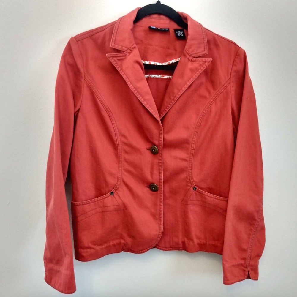 Chore Jacket Modern Preppy Cotton Stretch Blazer MED Patch Pockets WorkwearLite